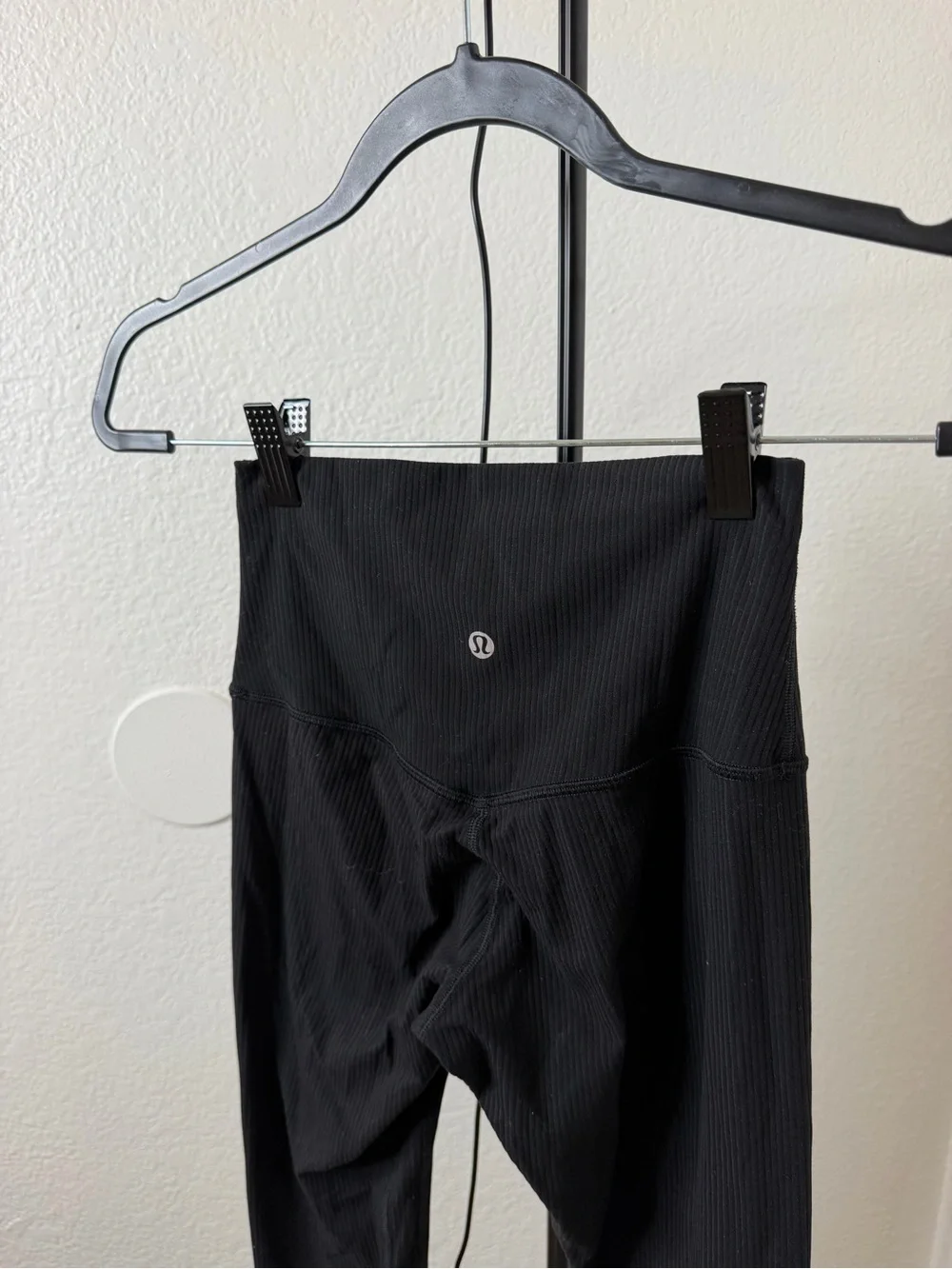 lululemon athletica Black High-Rise Ribbed Leggings